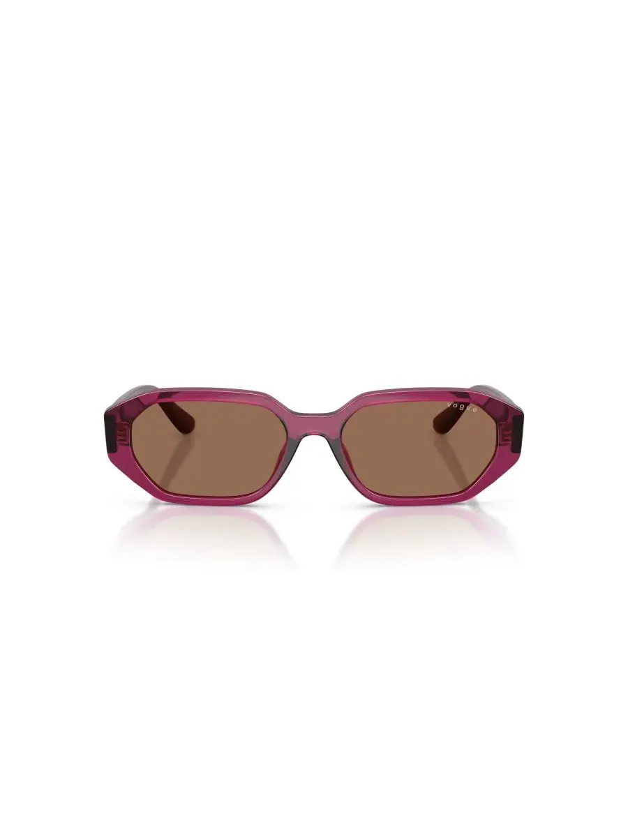 Геометрические солнцезащитные очки, VJ2034 Vogue Eyewear — изображение 2 из 8, прозрачный бордовый