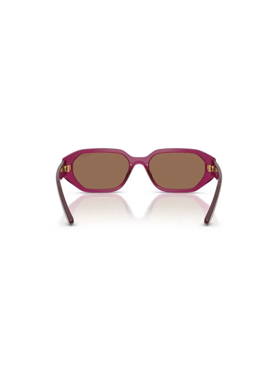 Геометрические солнцезащитные очки, VJ2034 Vogue Eyewear — изображение 4 из 8, прозрачный бордовый