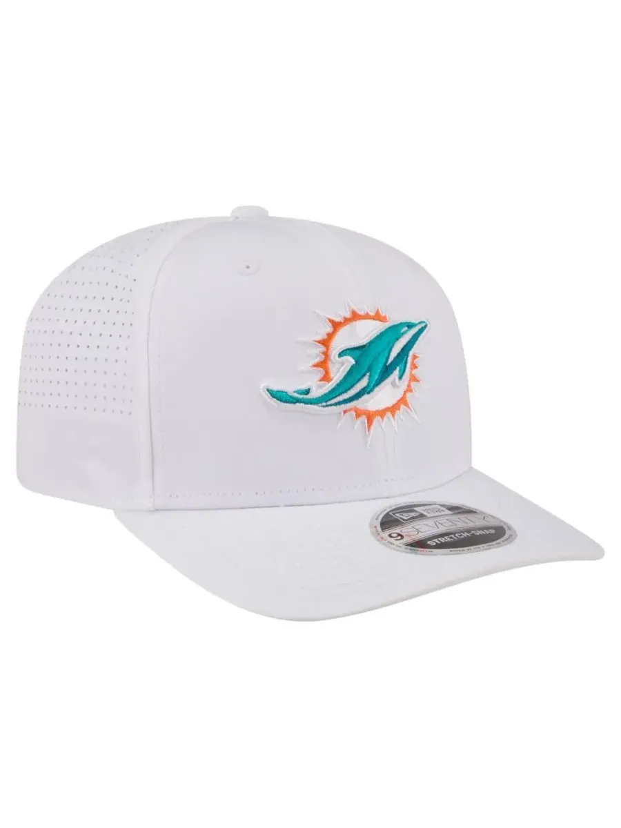 Бейсболка New Era 9SEVENTY с вышивкой Miami Dolphins — изображение 4 из 5, белый