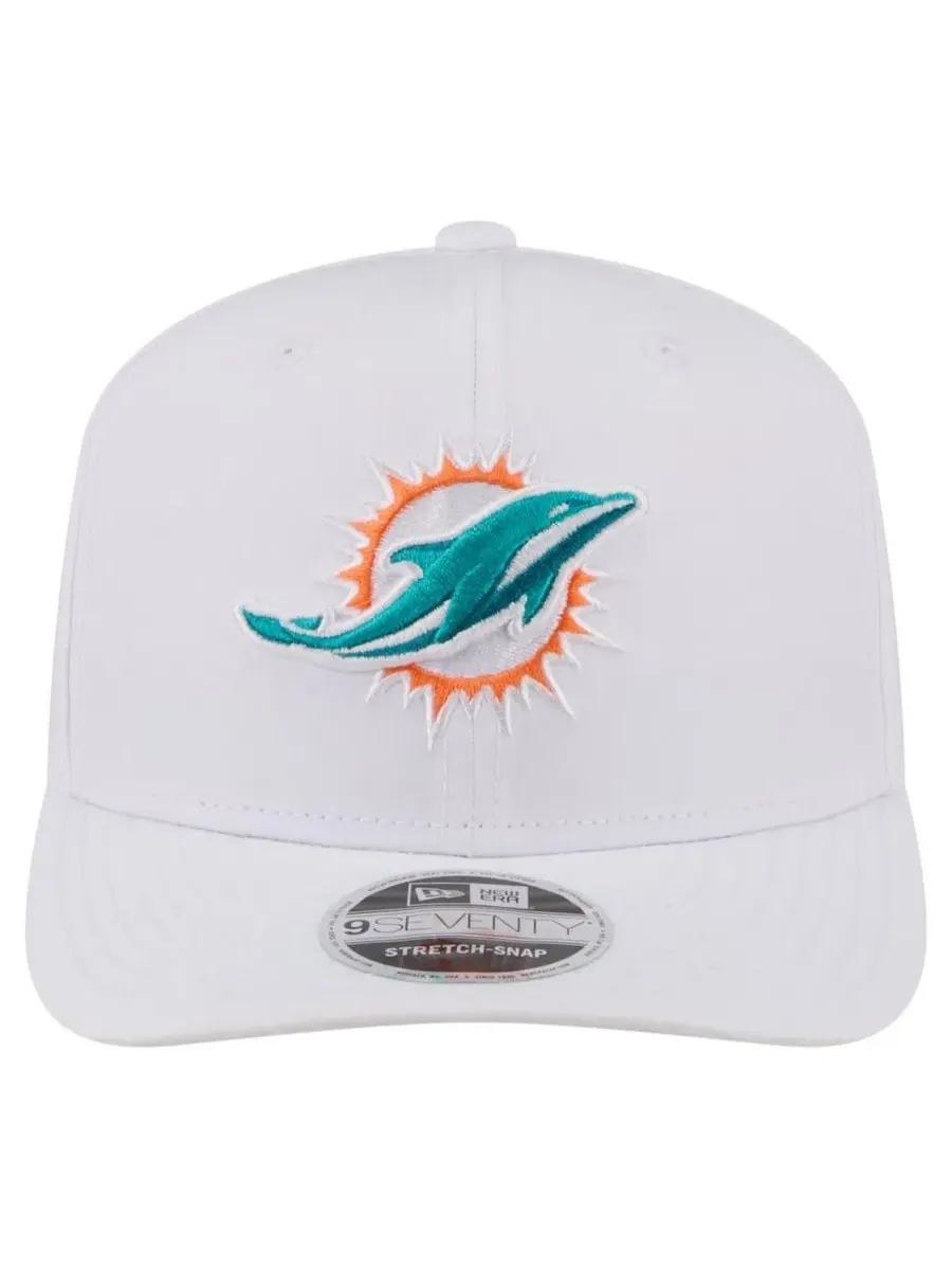 Бейсболка New Era 9SEVENTY с вышивкой Miami Dolphins — изображение 5 из 5, белый