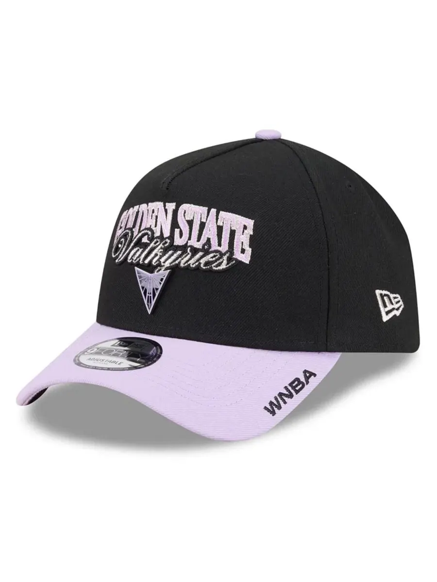 Кепка New Era 9FORTY A-Frame с металлическим логотипом команды Golden State Valkyries — изображение 4 из 5, черный фиолетовый