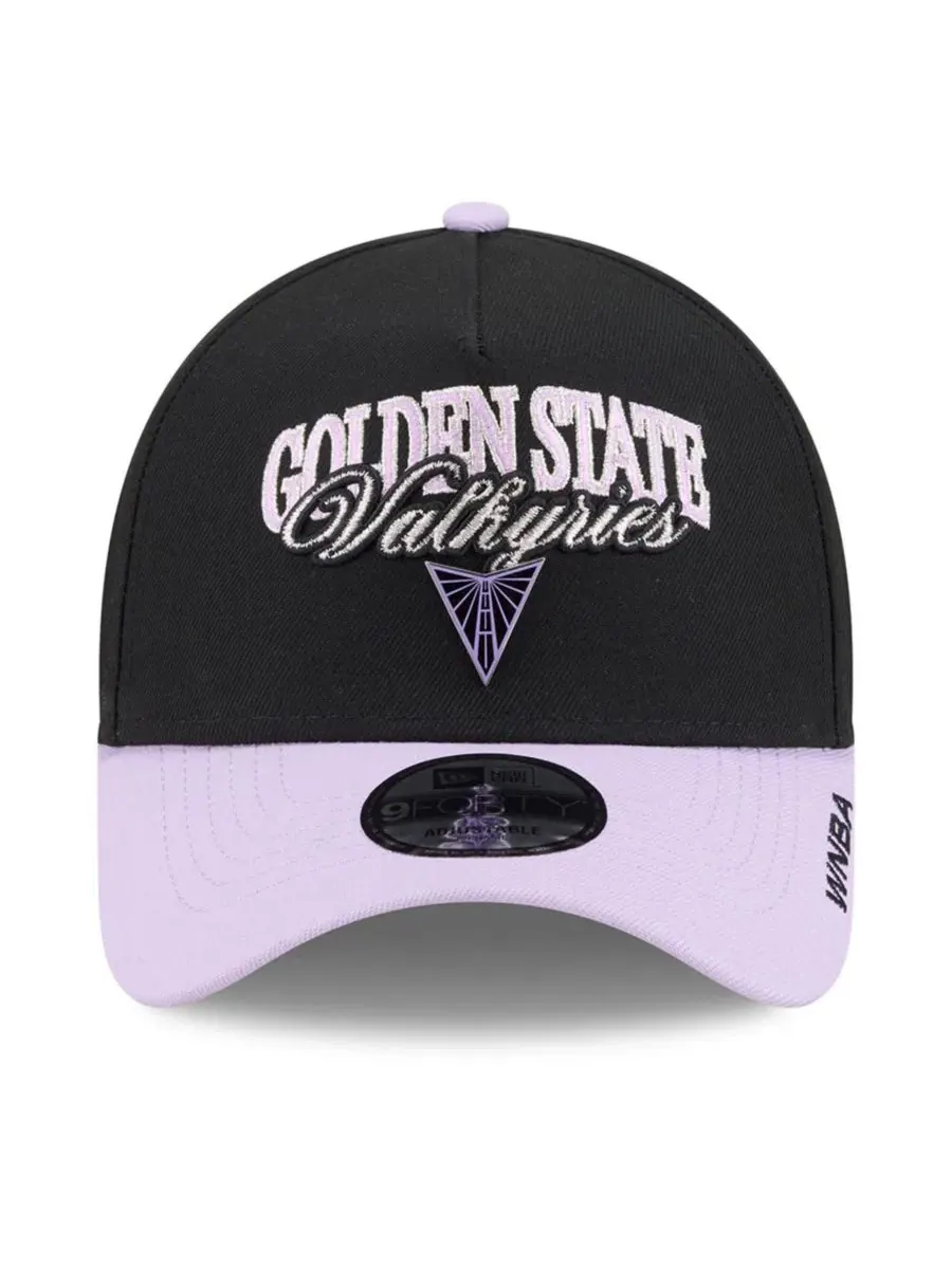 Кепка New Era 9FORTY A-Frame с металлическим логотипом команды Golden State Valkyries — изображение 5 из 5, черный фиолетовый