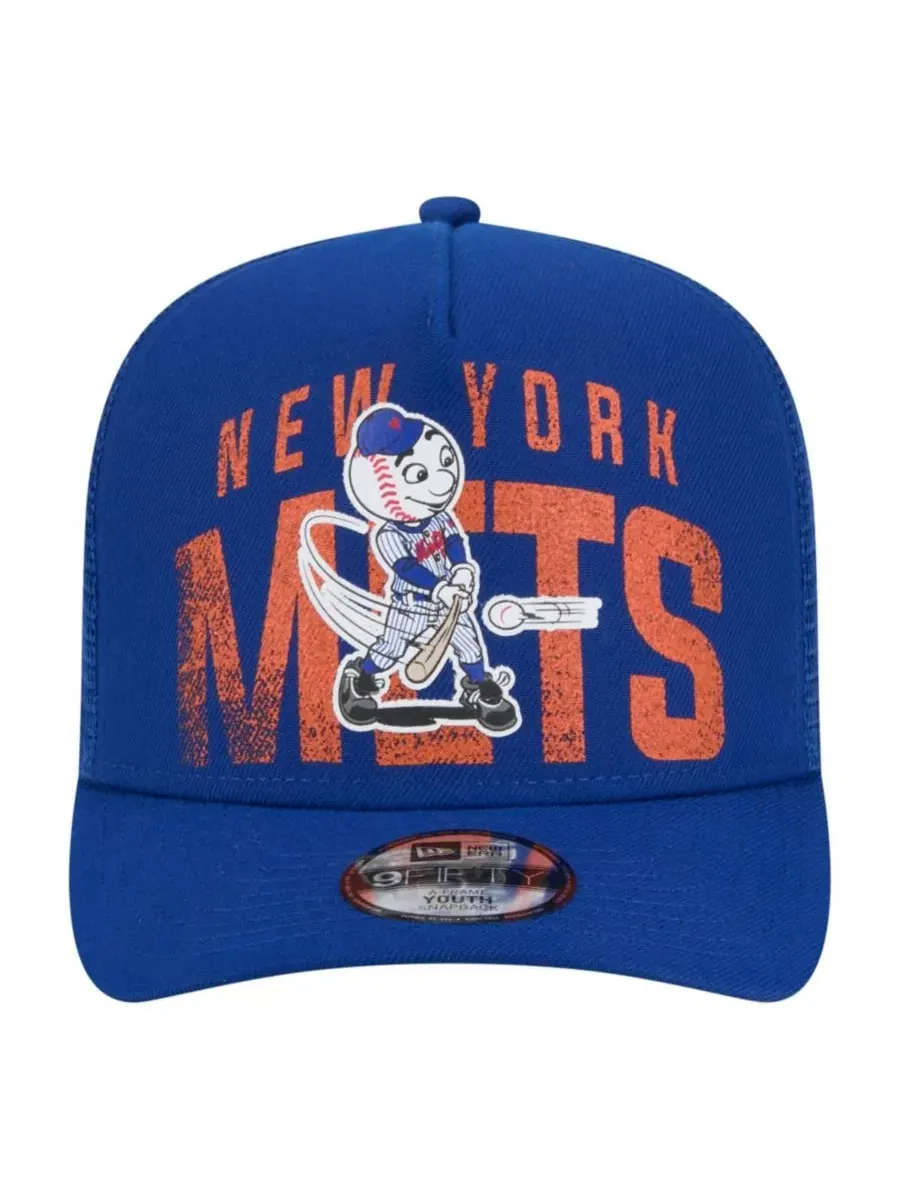 Кепка-снэпбек New Era New York Mets Logo Fade A-Frame 9FIFTY — изображение 2 из 5, королевский