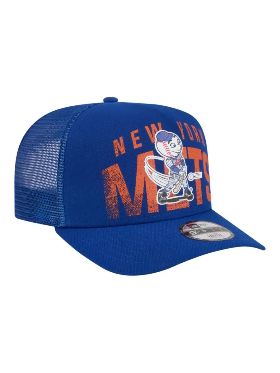Кепка-снэпбек New Era New York Mets Logo Fade A-Frame 9FIFTY — изображение 3 из 5, королевский