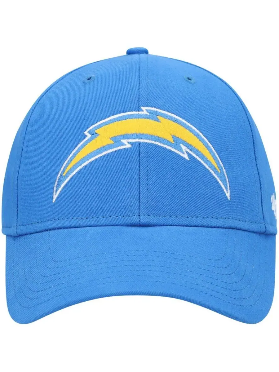 Бейсболка Los Angeles Chargers Basic MVP с регулируемым ремешком '47 Brand — изображение 2 из 4, голубой