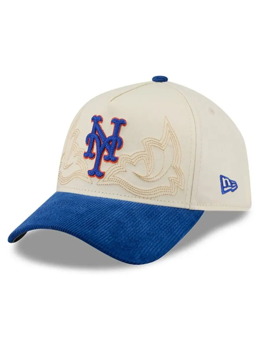 Кепка-ковбойка New York Mets Western Stitch 9FORTY A-Frame New Era