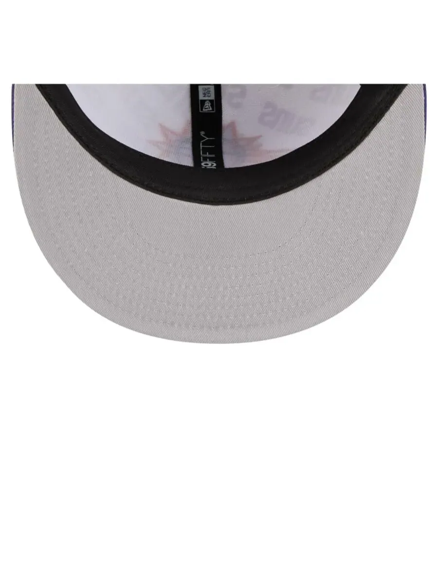 New Era Мужская бело-фиолетовая кепка Phoenix Suns Repeat 59Fifty — изображение 2 из 5, белый фиолетовый