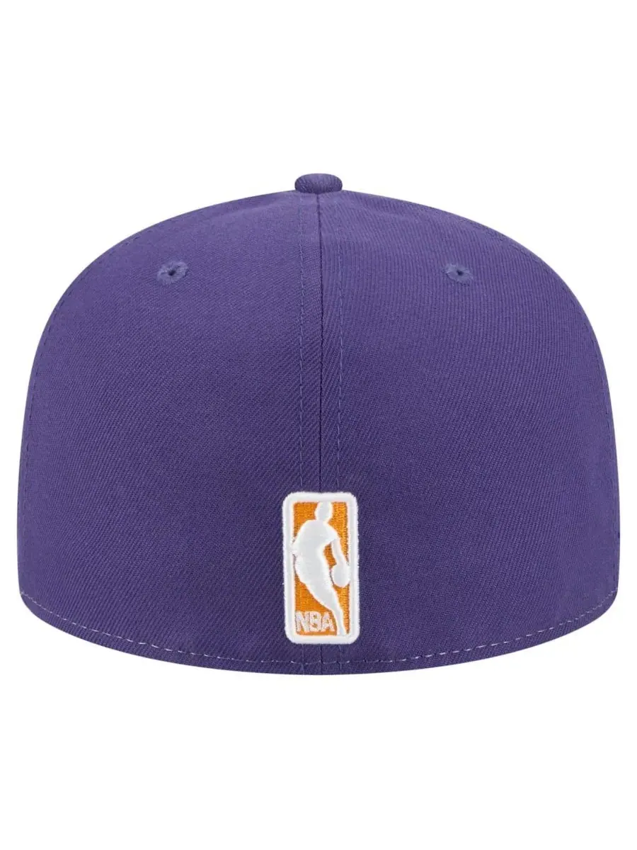 New Era Мужская бело-фиолетовая кепка Phoenix Suns Repeat 59Fifty — изображение 5 из 5, белый фиолетовый