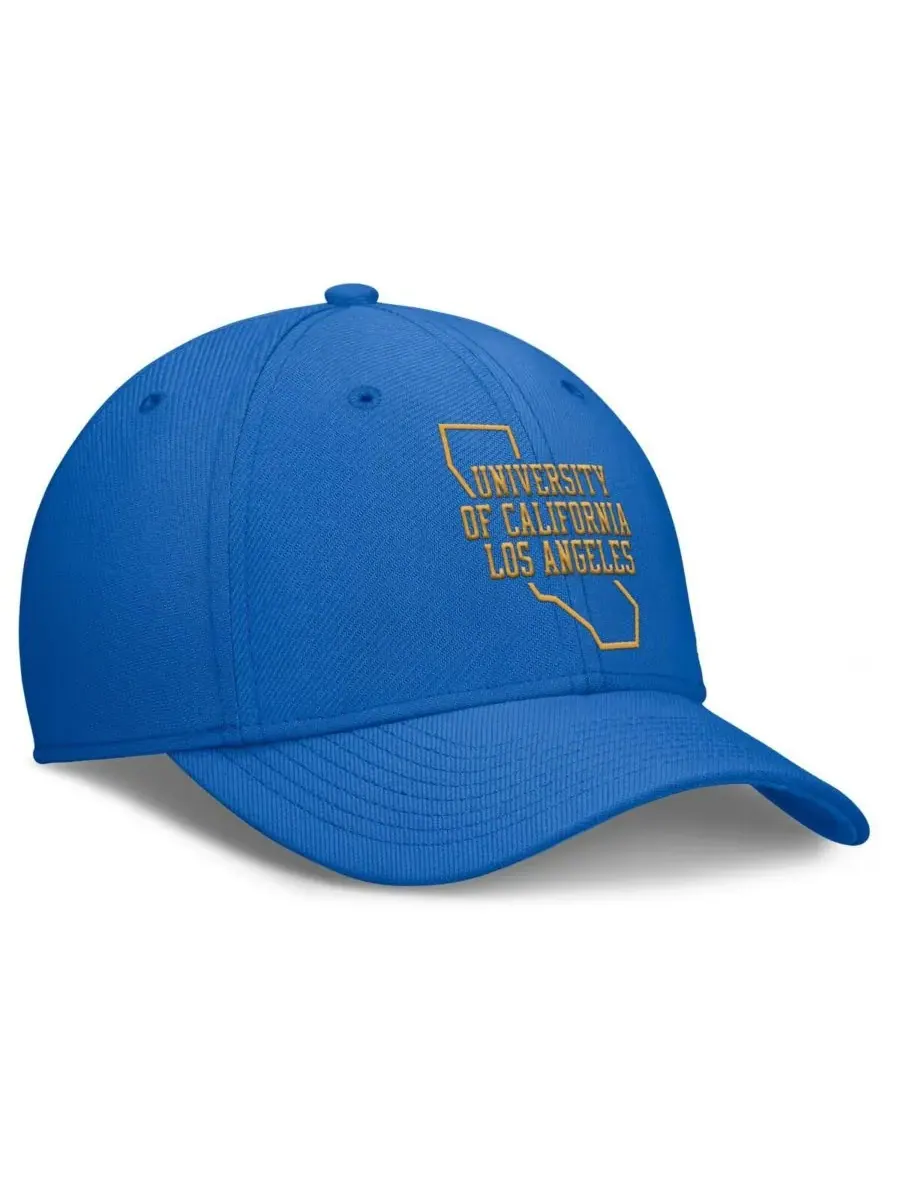 Jordan Мужская синяя кепка UCLA Bruins Local Swoosh Flex Hat — изображение 3 из 4, синий