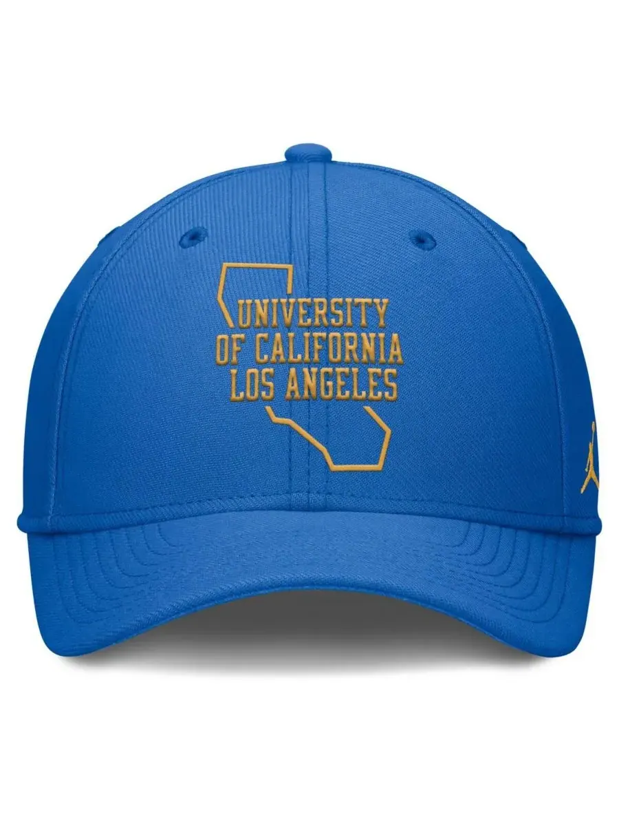 Jordan Мужская синяя кепка UCLA Bruins Local Swoosh Flex Hat — изображение 4 из 4, синий