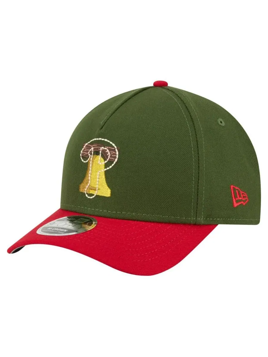 New Era Мужская темно-зеленая бейсболка Philadelphia Phillies City Feature 9FORTY A-Frame с