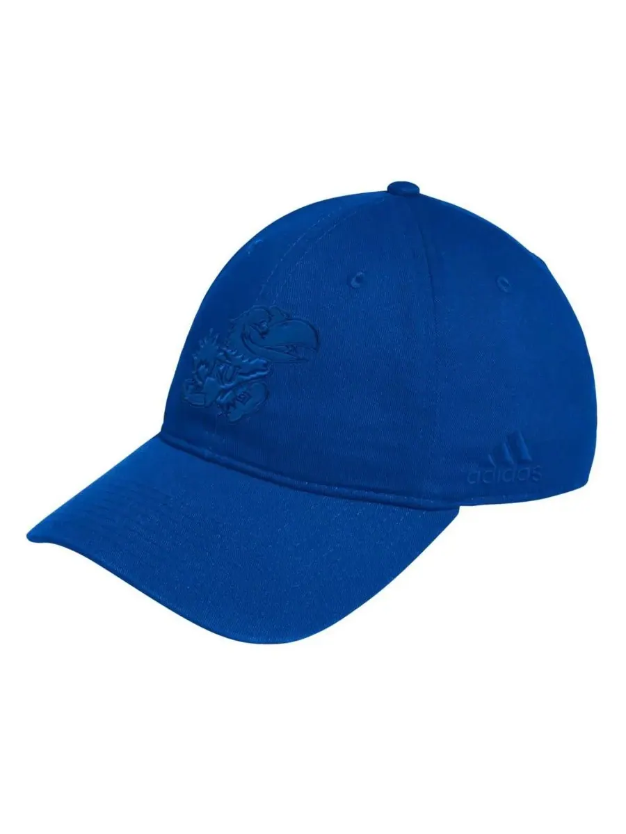 Мужская регулируемая шляпа Royal Kansas Jayhawks Fashion Adicolor с напуском Adidas