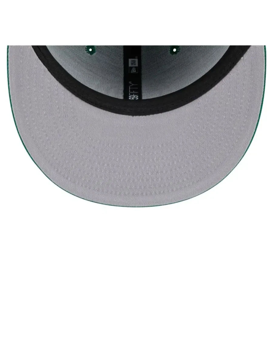 New Era Мужская бейсболка 59FIFTY ярко-зеленого цвета с винтажным вымпелом команды Boston Celtics — изображение 2 из 5