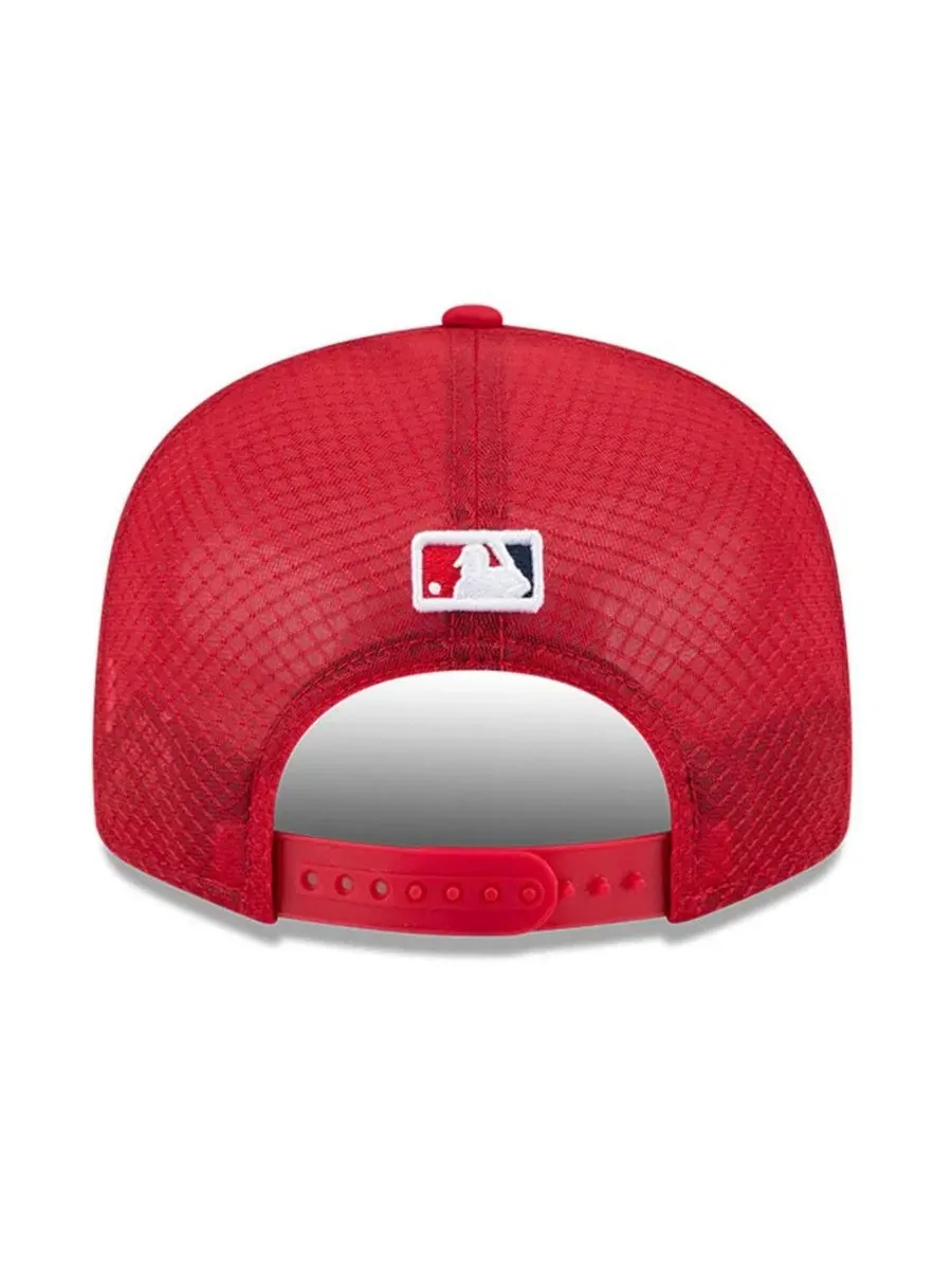Кепка-снэпбек New Era 2026 Batting Practice 9FIFTY с вышивкой — изображение 4 из 5, красный