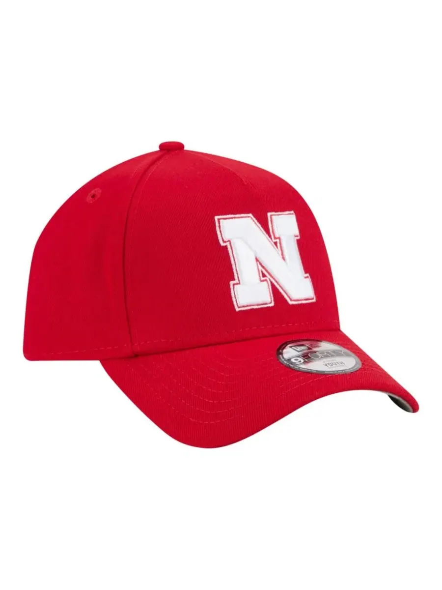 Бейсболка New Era 9FORTY A-Frame с вышивкой Nebraska Huskers — изображение 4 из 5, алый