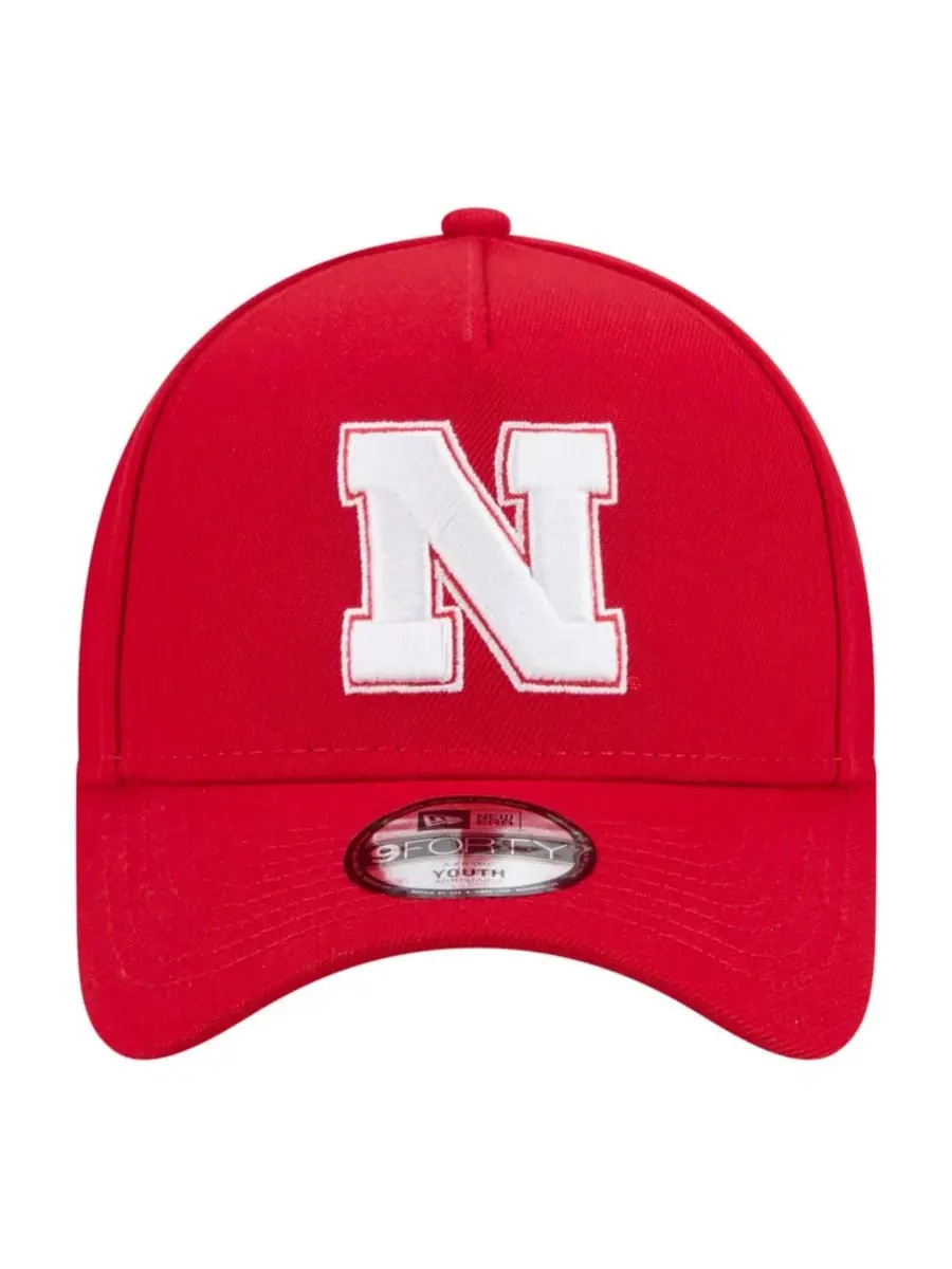 Бейсболка New Era 9FORTY A-Frame с вышивкой Nebraska Huskers — изображение 5 из 5, алый