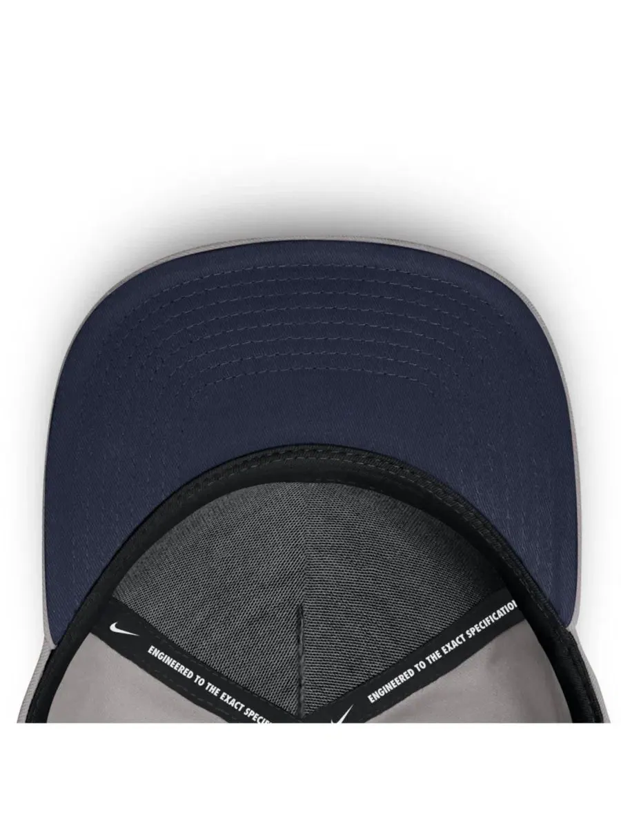 Бейсболка Nike Primetime Rise Rope Adjustable Hat — изображение 5 из 5, серый темно-синий