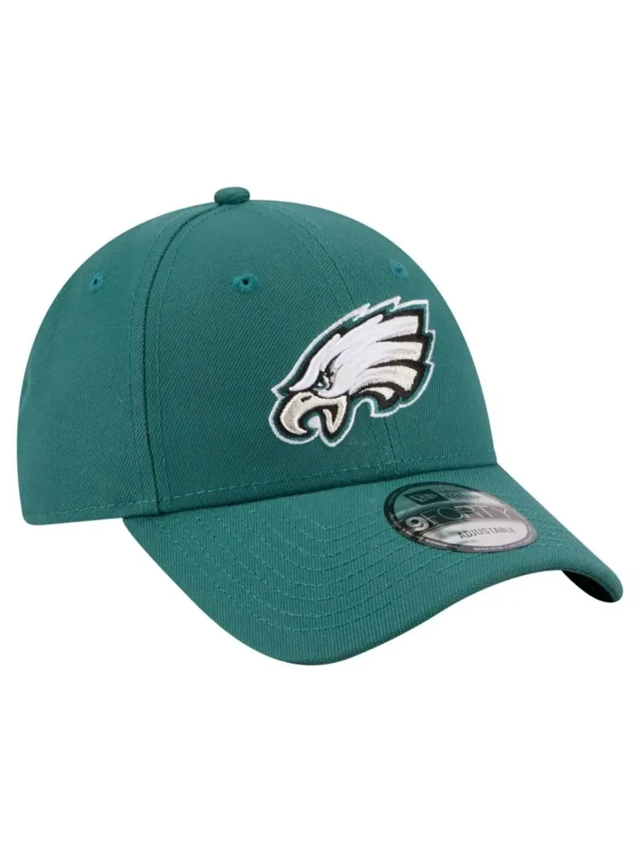 Кепка 9FORTY Philadelphia Eagles с вышитым логотипом New Era — изображение 4 из 5, зеленый