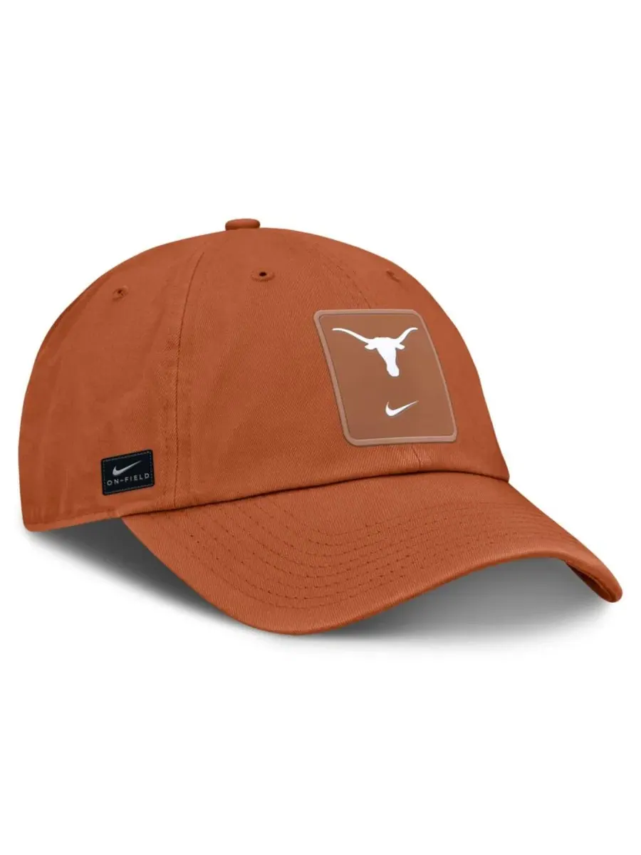 Кепка Nike Texas Longhorns 2026 Sideline Club Adjustable — изображение 3 из 4, оранжевый