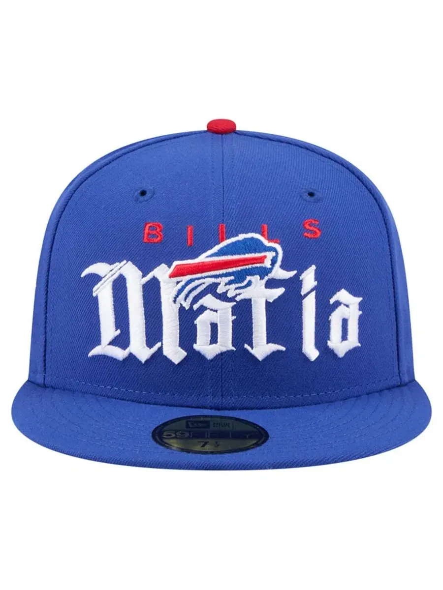 Кепка New Era с вышивкой, высокая тулья, прямой козырек — изображение 4 из 4, королевский