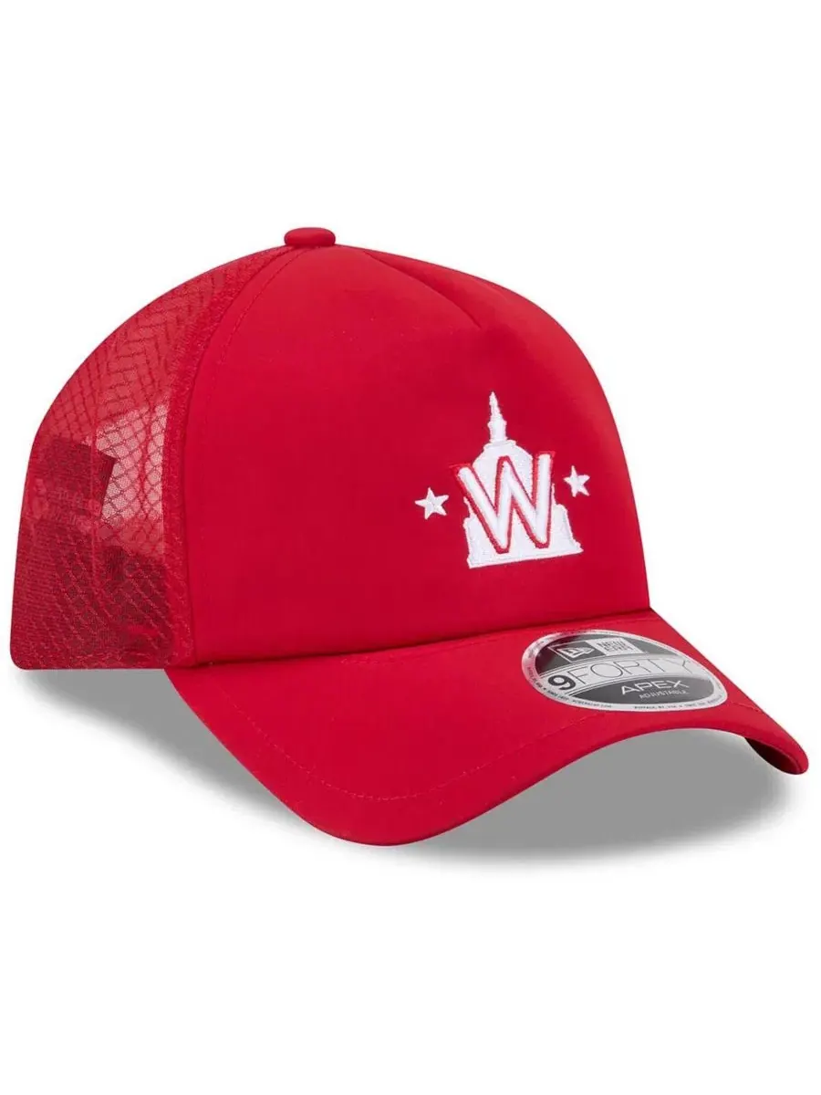 Кепка New Era с вышитым логотипом Washington Nationals — изображение 3 из 4, красный