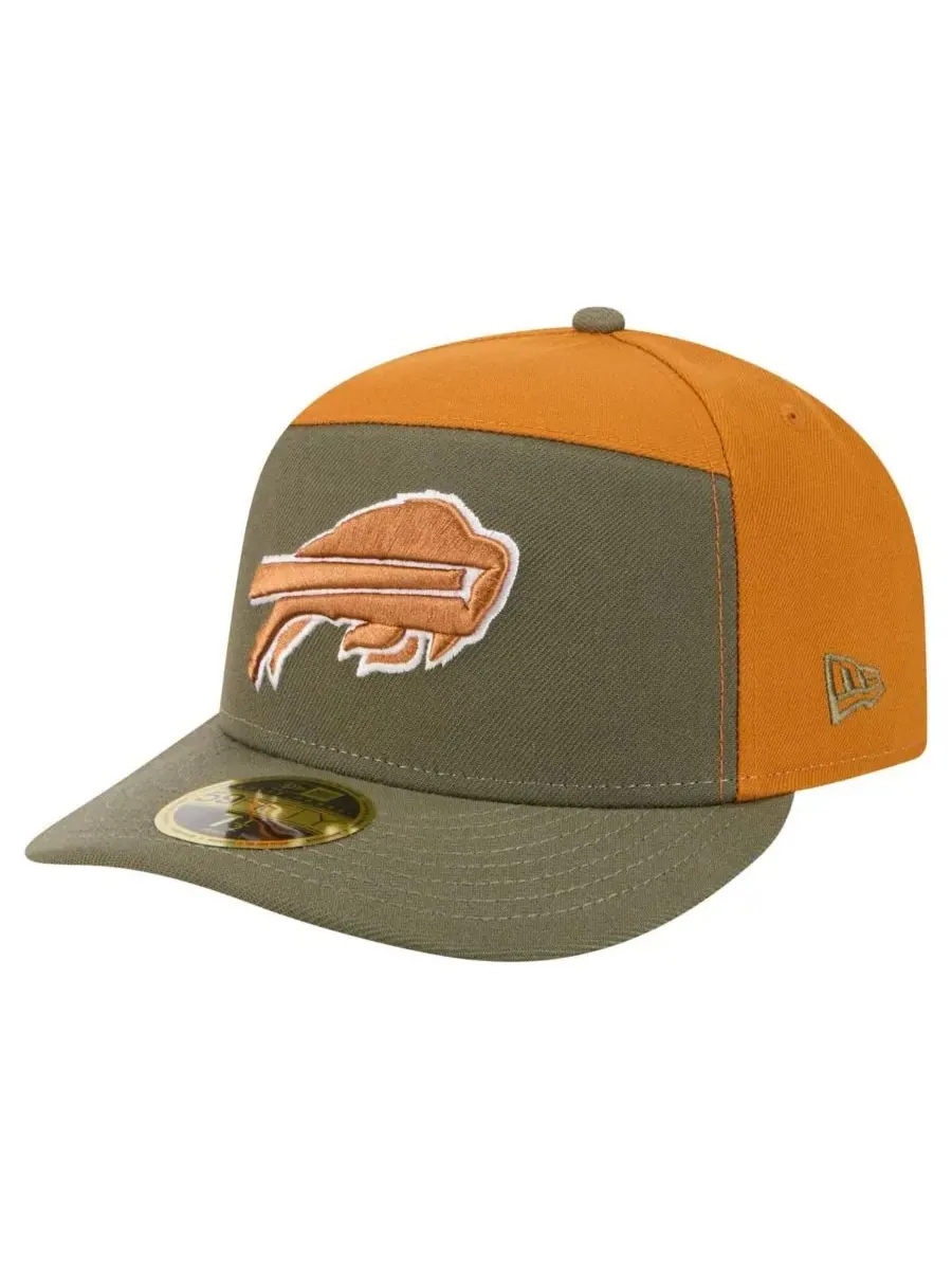 New Era Мужская кепка Buffalo Bills Two-Tone Color Pack Split Panel 59FIFTY оливково-коричневого