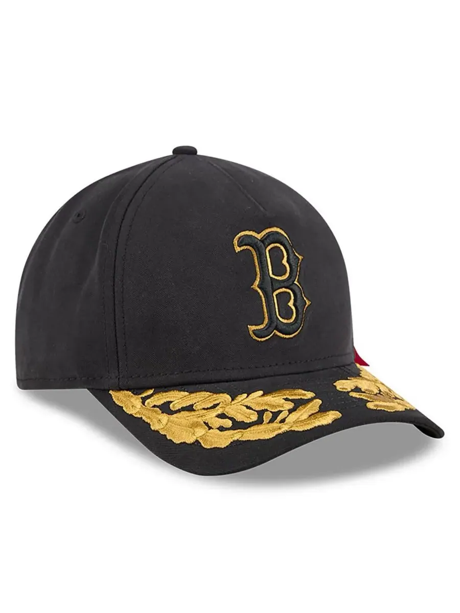New Era Мужская черная регулируемая бейсболка Boston Red Sox A-Frame 9FORTY — изображение 3 из 4, черный