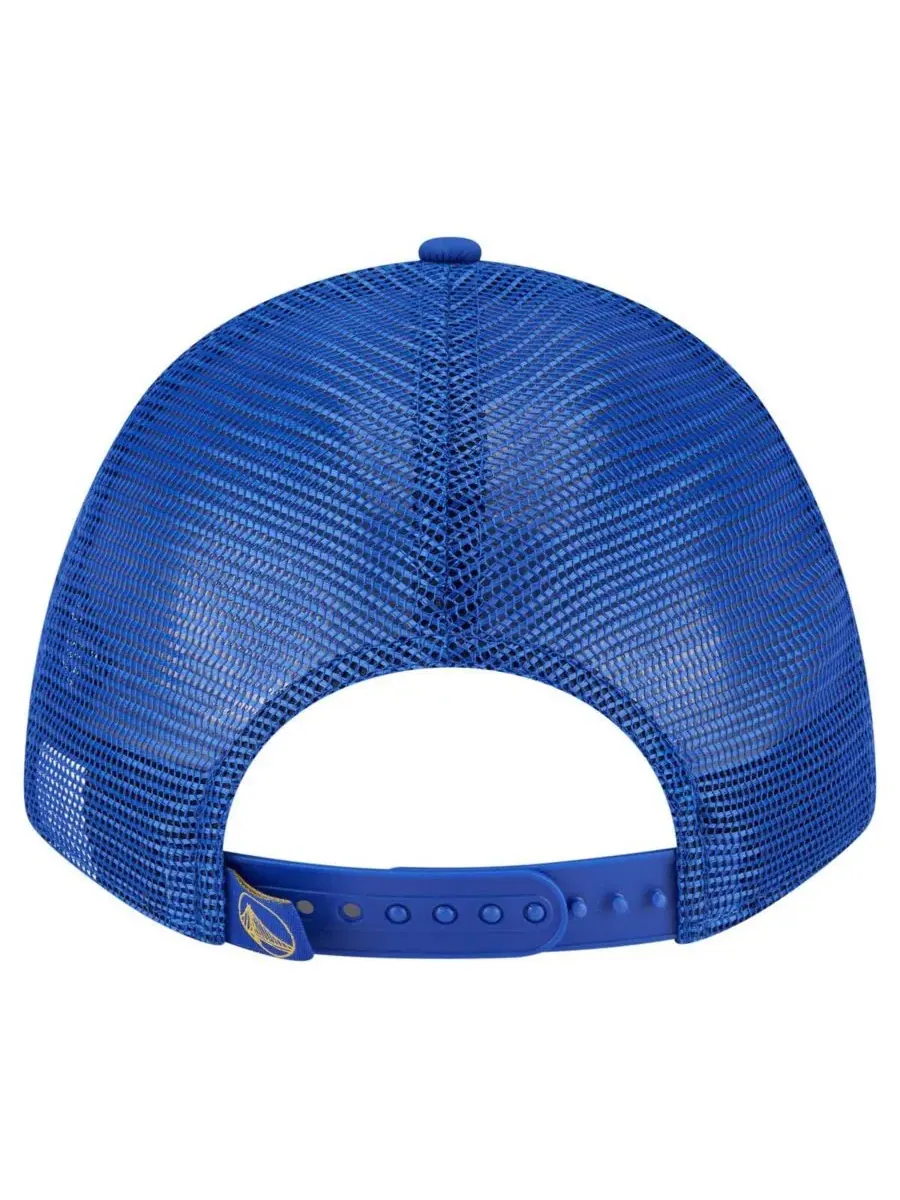 New Era Мужская минималистичная бейсболка Royal Golden State Warriors A-Frame 9FORTY Trucker Hat — изображение 4 из 4