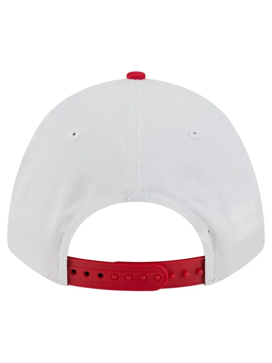 New Era Мужская бело-алая кепка Rutgers Scarlet Knights с двухцветной веревочной отделкой и — изображение 4 из 5, белый