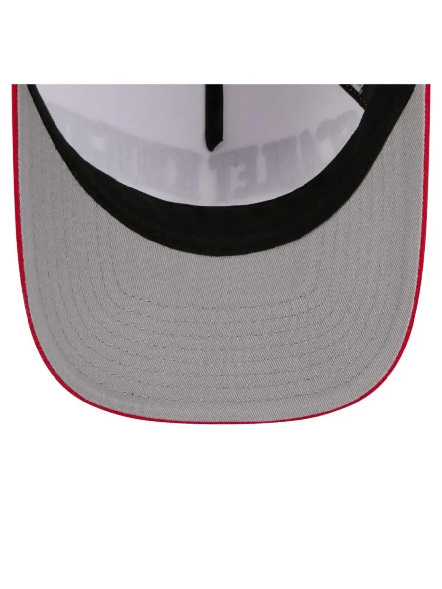 New Era Мужская бело-алая кепка Rutgers Scarlet Knights с двухцветной веревочной отделкой и — изображение 5 из 5, белый
