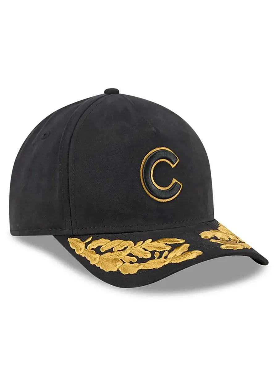 New Era Мужская черная регулируемая бейсболка Chicago Cubs A-Frame 9FORTY — изображение 3 из 4, черный