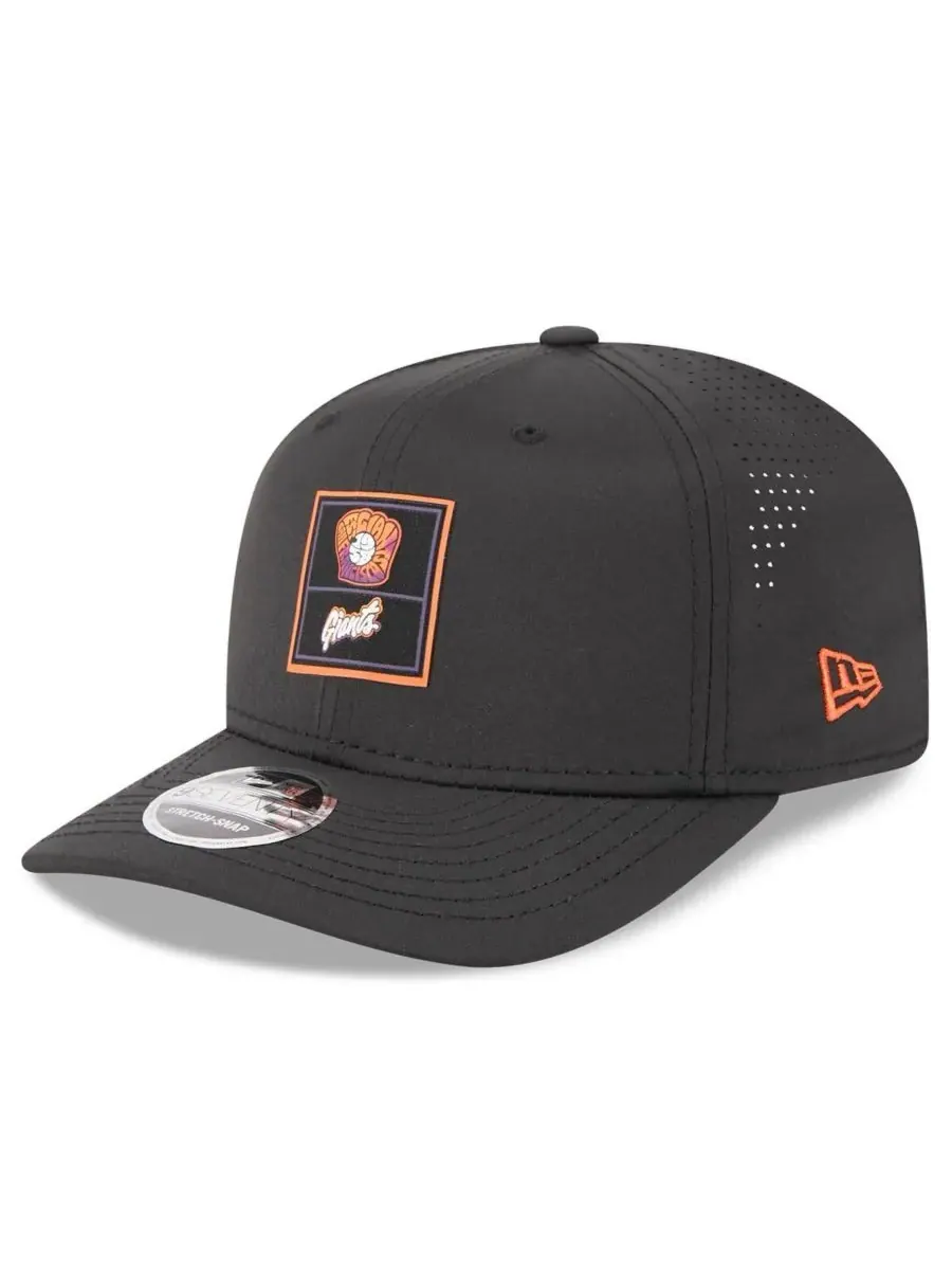 New Era Мужская черная регулируемая кепка San Francisco Giants 2025 City Connect Fan Pack 9SEVENTY