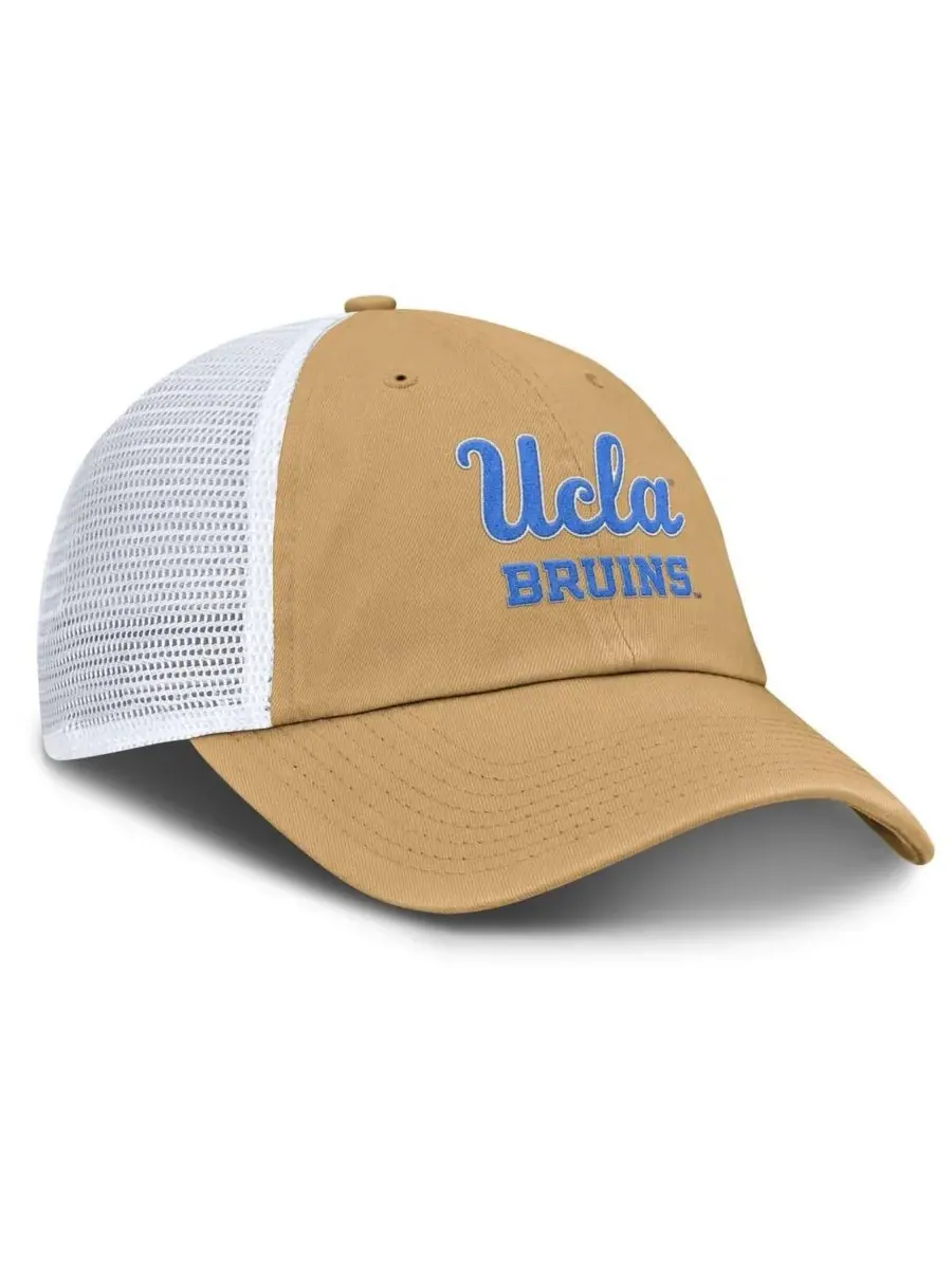 Мужская золотистая регулируемая кепка-тракер с символикой клуба UCLA Bruins Jordan — изображение 3 из 4, золото
