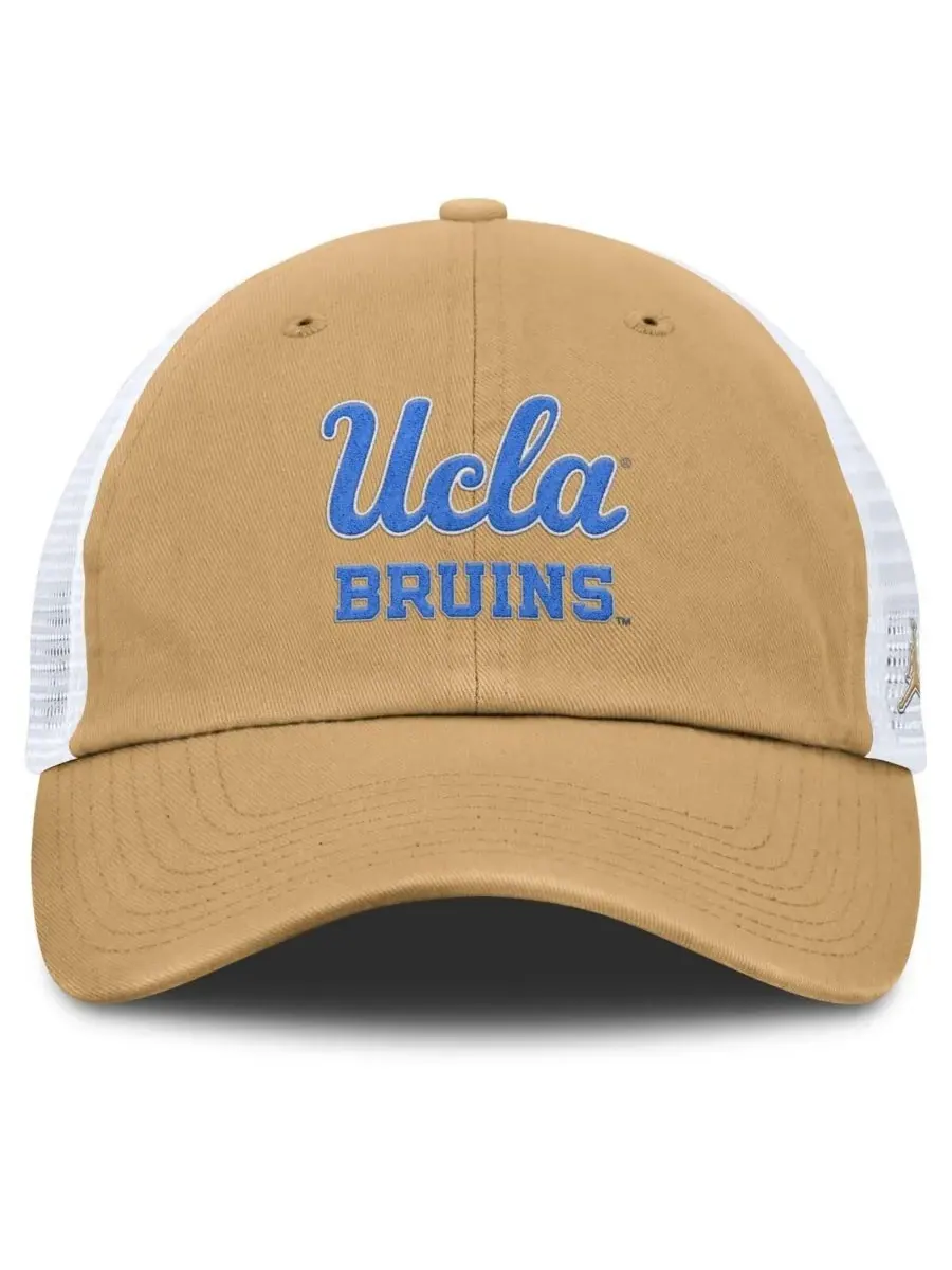 Мужская золотистая регулируемая кепка-тракер с символикой клуба UCLA Bruins Jordan — изображение 4 из 4, золото