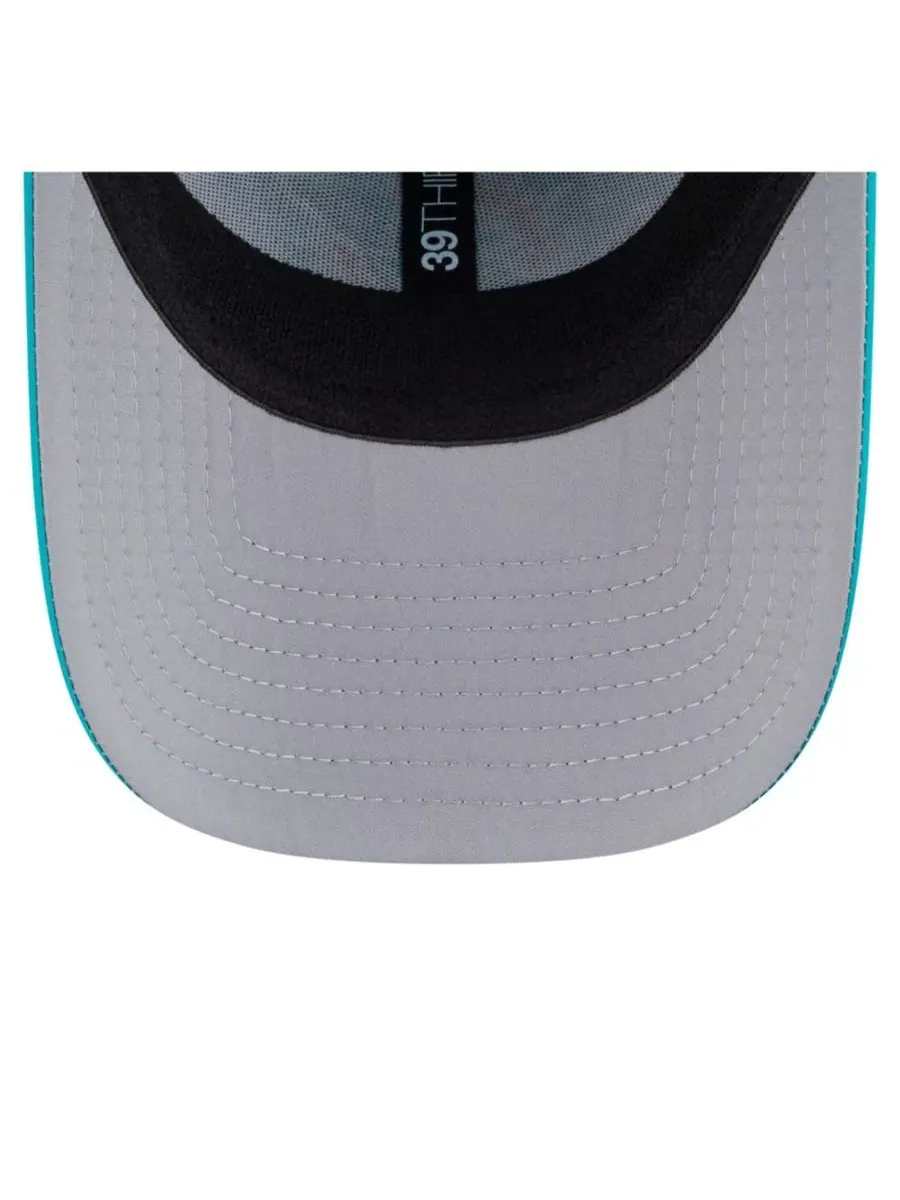 Мужская перфорированная кепка Aqua Miami Dolphins 39THIRTY Flex Hat New Era — изображение 3 из 5, голубой