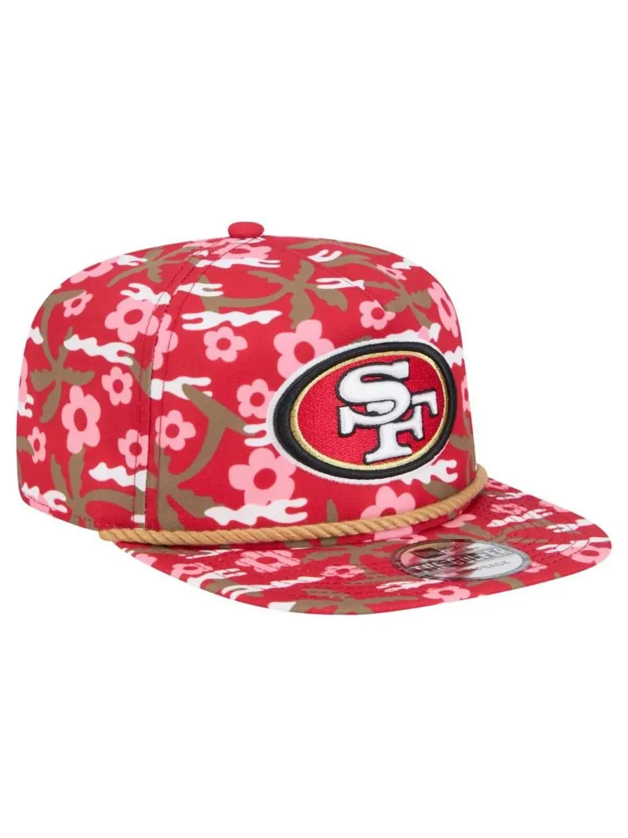 Мужская алая кепка-бейсболка San Francisco 49ers Wakey Golfer Snapback New Era — изображение 4 из 5, алый