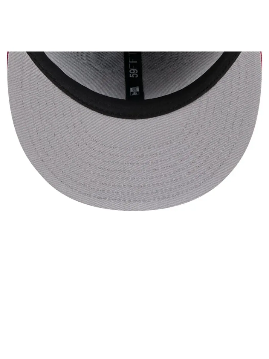 New Era Мужская бейсболка 59FIFTY в стиле ретро с королевским/красным цветом команды Texas Rangers — изображение 5 из 5