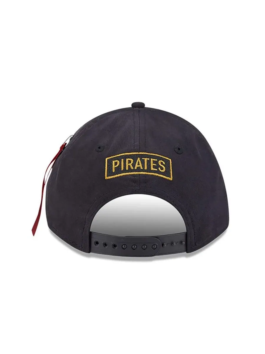 New Era Мужская черная регулируемая кепка Pittsburgh Pirates A-Frame 9FORTY — изображение 2 из 4, черный