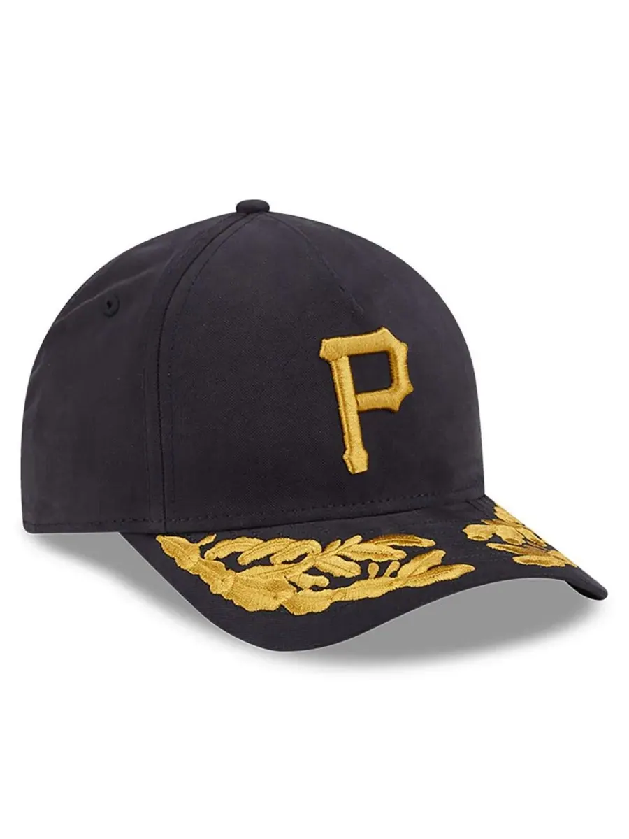 New Era Мужская черная регулируемая кепка Pittsburgh Pirates A-Frame 9FORTY — изображение 3 из 4, черный