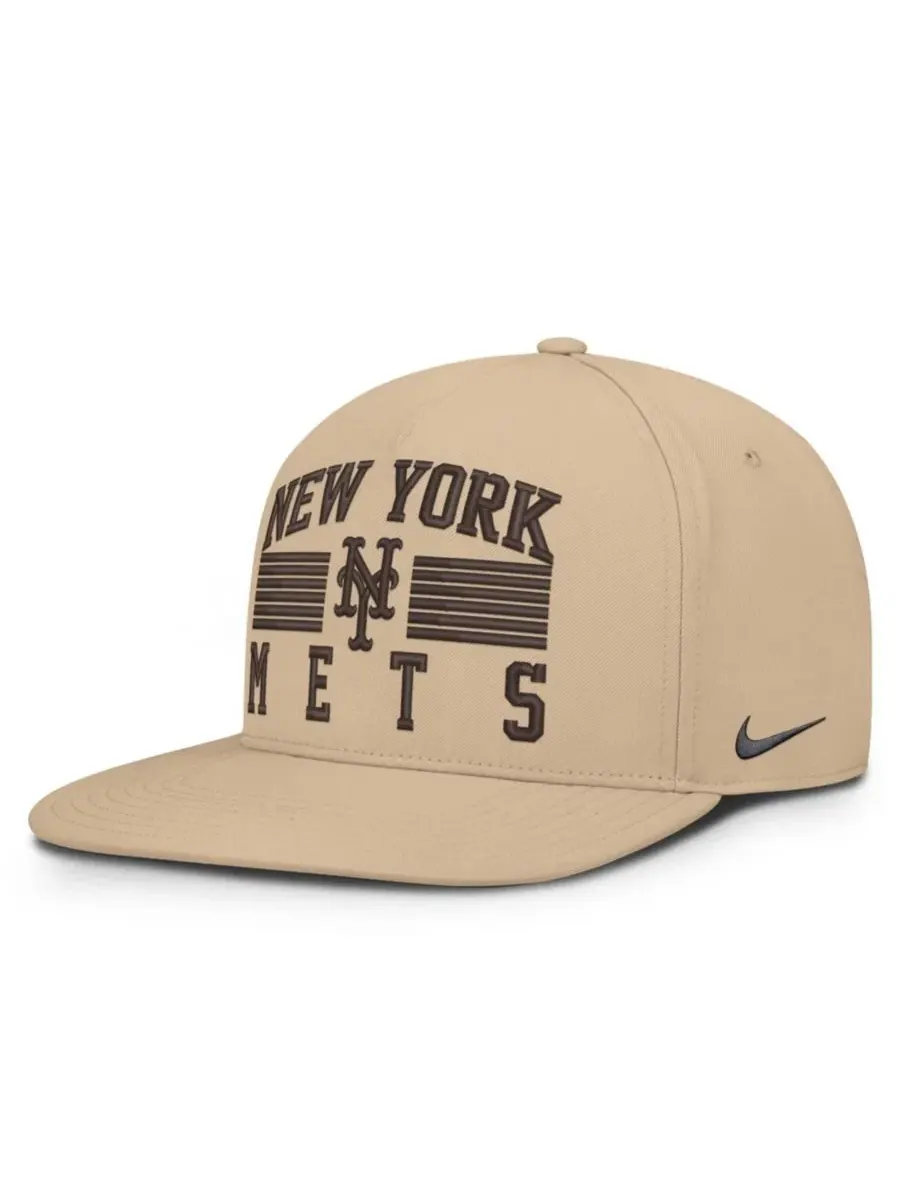 Бейсболка с высокой тульей и плоским козырьком New York Mets Desert Pro AeroBill Dri-FIT Nike