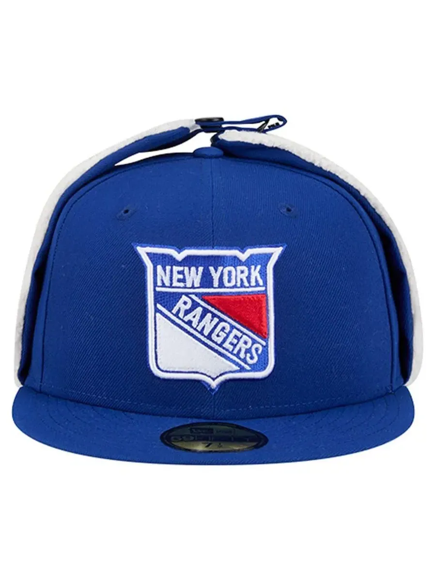 Кепка 59FIFTY с ушками и флисовой подкладкой, New York Rangers New Era — изображение 2 из 5, синий