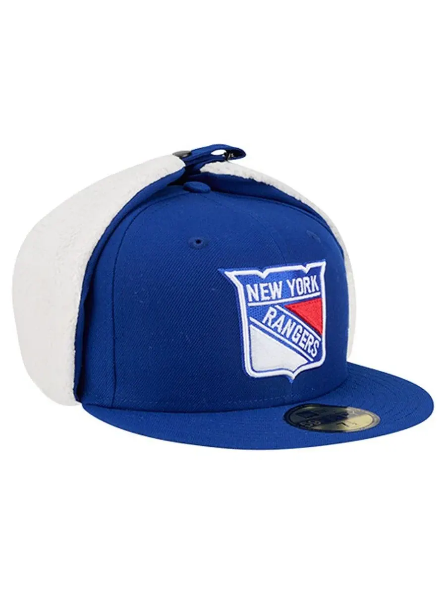 Кепка 59FIFTY с ушками и флисовой подкладкой, New York Rangers New Era — изображение 3 из 5, синий
