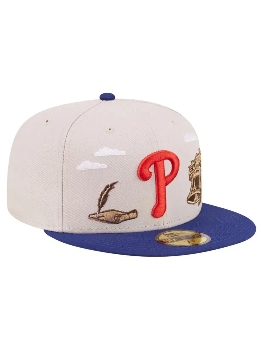 Кепка с высокой тульей New Era Philadelphia Phillies City Icon 59FIFTY — изображение 4 из 5, хаки