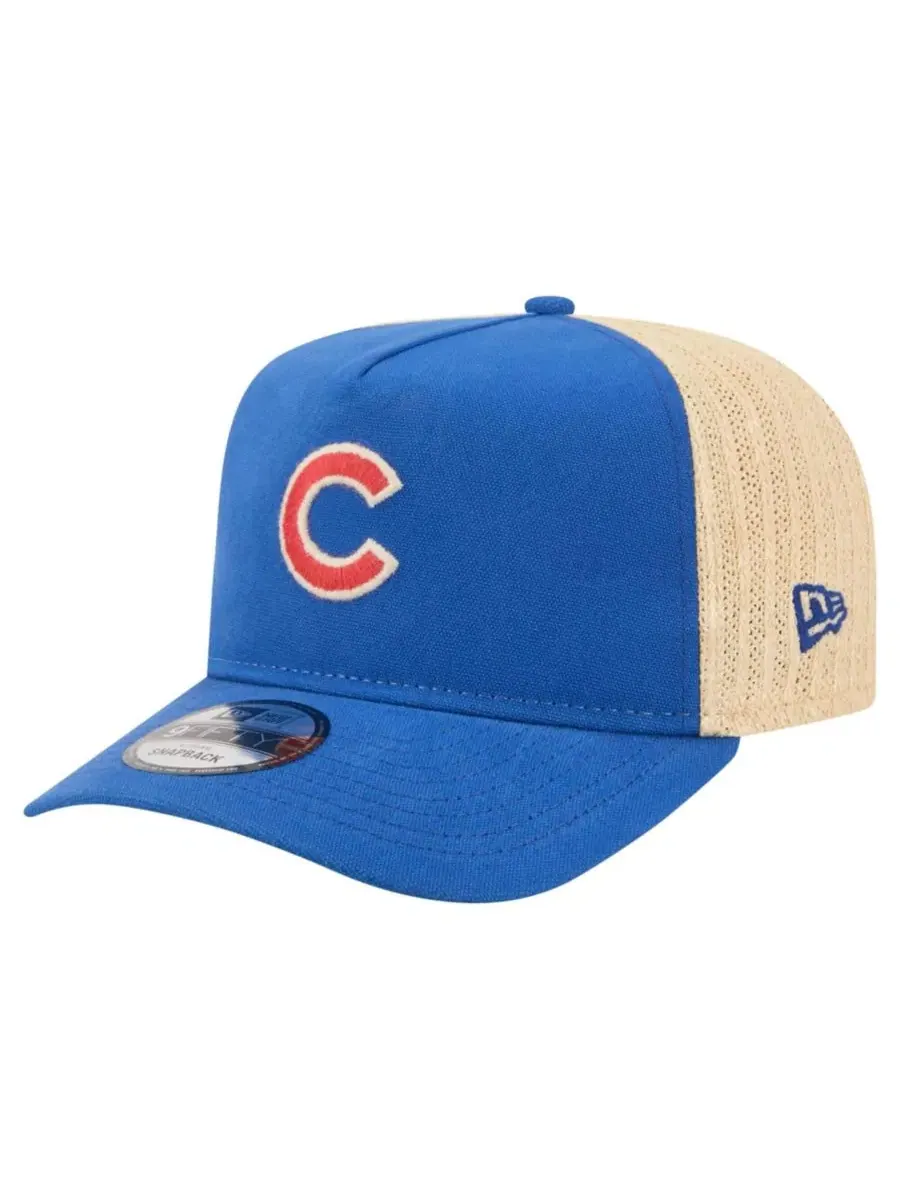Бейсболка с высокой тульей New Era Grained 9FIFTY A-Frame, Royal Natural