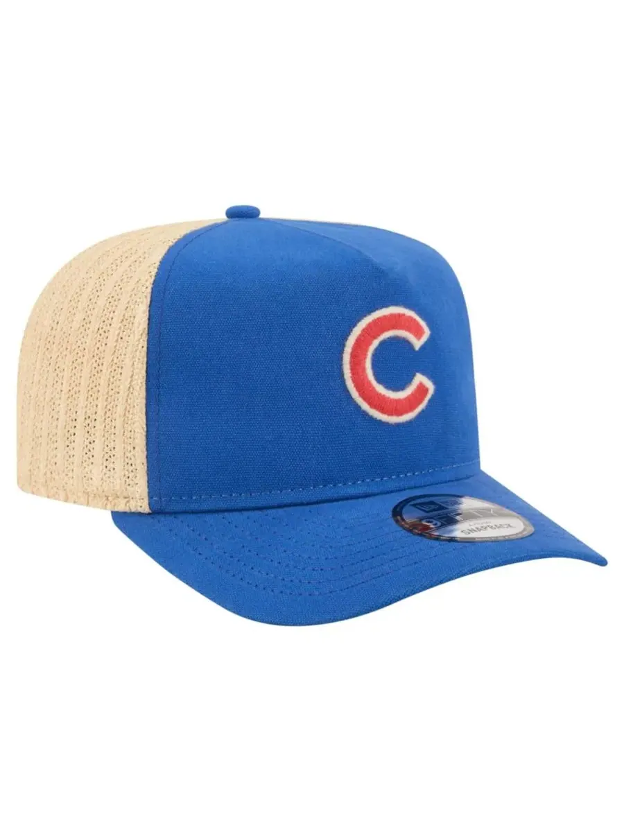 Бейсболка с высокой тульей New Era Grained 9FIFTY A-Frame, Royal Natural — изображение 5 из 5, прозрачный