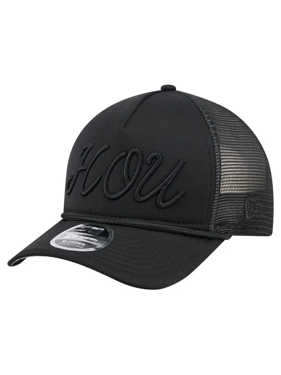 New Era Мужская черная регулируемая бейсболка Houston Astros City Initial 9FORTY A-Frame M-Crown