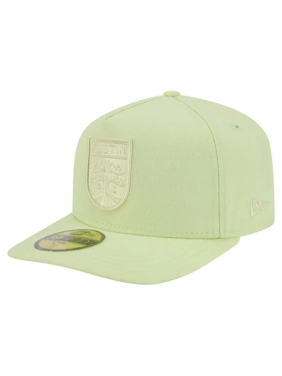 New Era Мужская зеленая кепка Austin FC Color Pack A-Frame 59FIFTY Fitted Hat