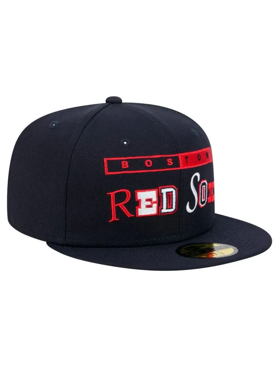 New Era Мужская темно-синяя бейсболка Boston Red Sox Ransom 59FIFTY — изображение 4 из 5, темно-синий