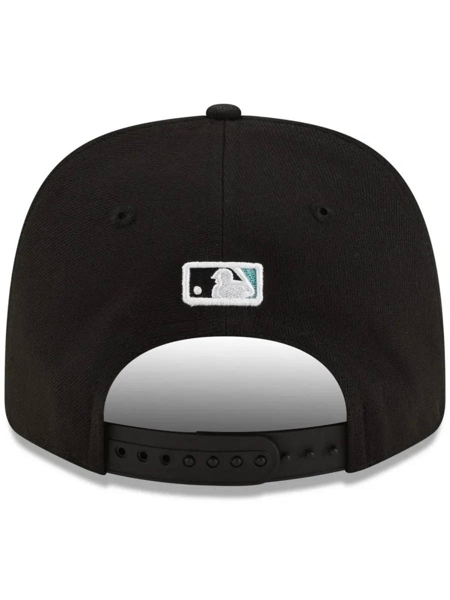 Бейсболка New Era 9SEVENTY с вышитым логотипом Florida Marlins — изображение 4 из 5, черный