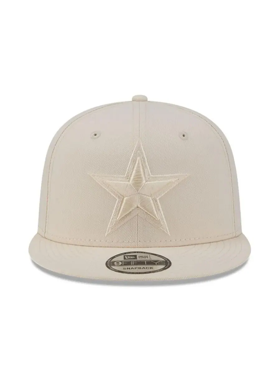 Кепка-снэпбек с вышитым логотипом Dallas Cowboys New Era — изображение 2 из 5, бежевый